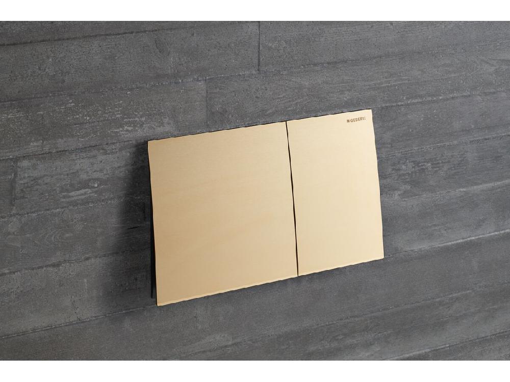 Reece Geberit Sigma70 Dual Flush Button Brass Easy Clean Coating