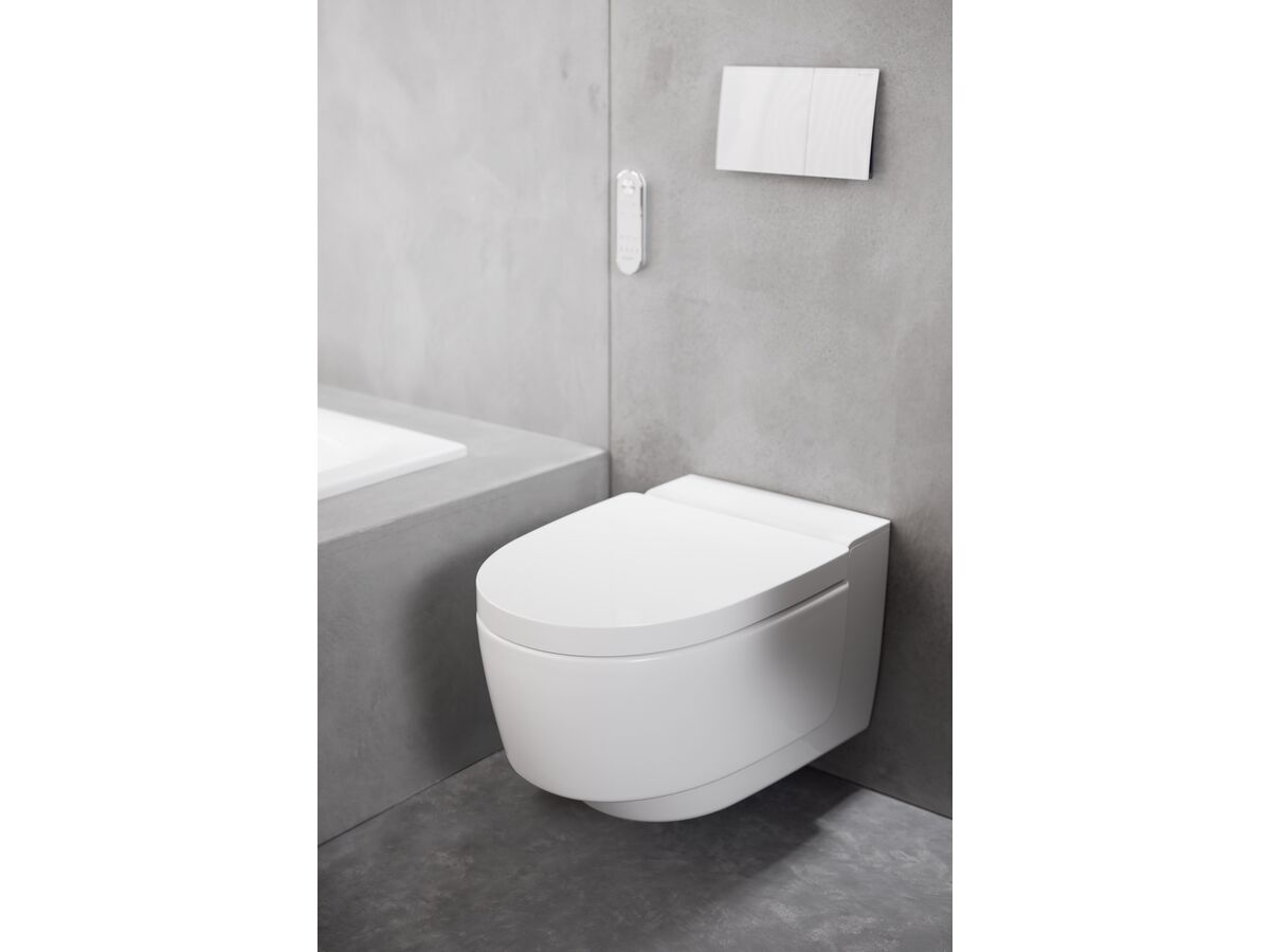 Reece Geberit Sigma70 Dual Flush Button White Glass