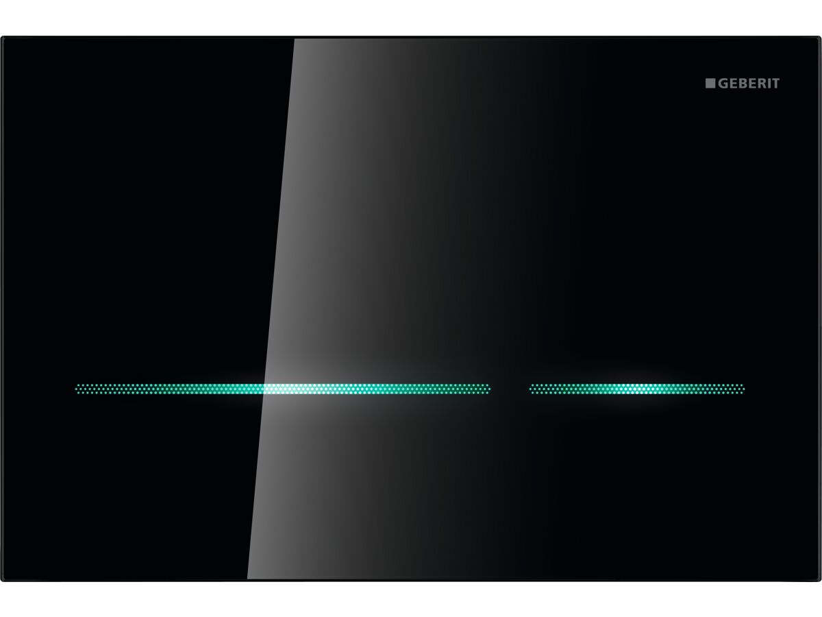 Reece Geberit Sigma80 Bluetooth Sensor Plate With Install Set Black Glass