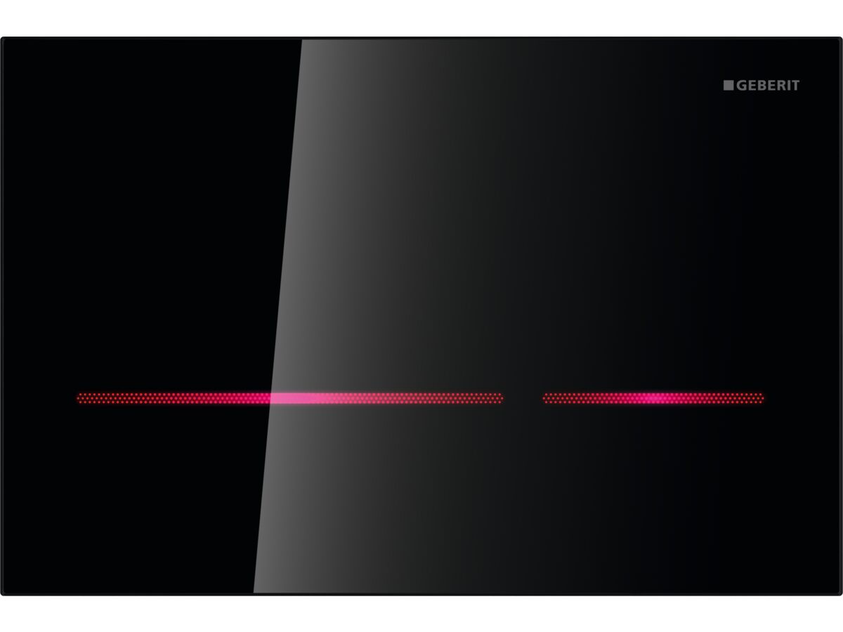Reece Geberit Sigma80 Bluetooth Sensor Plate With Install Set Black Glass