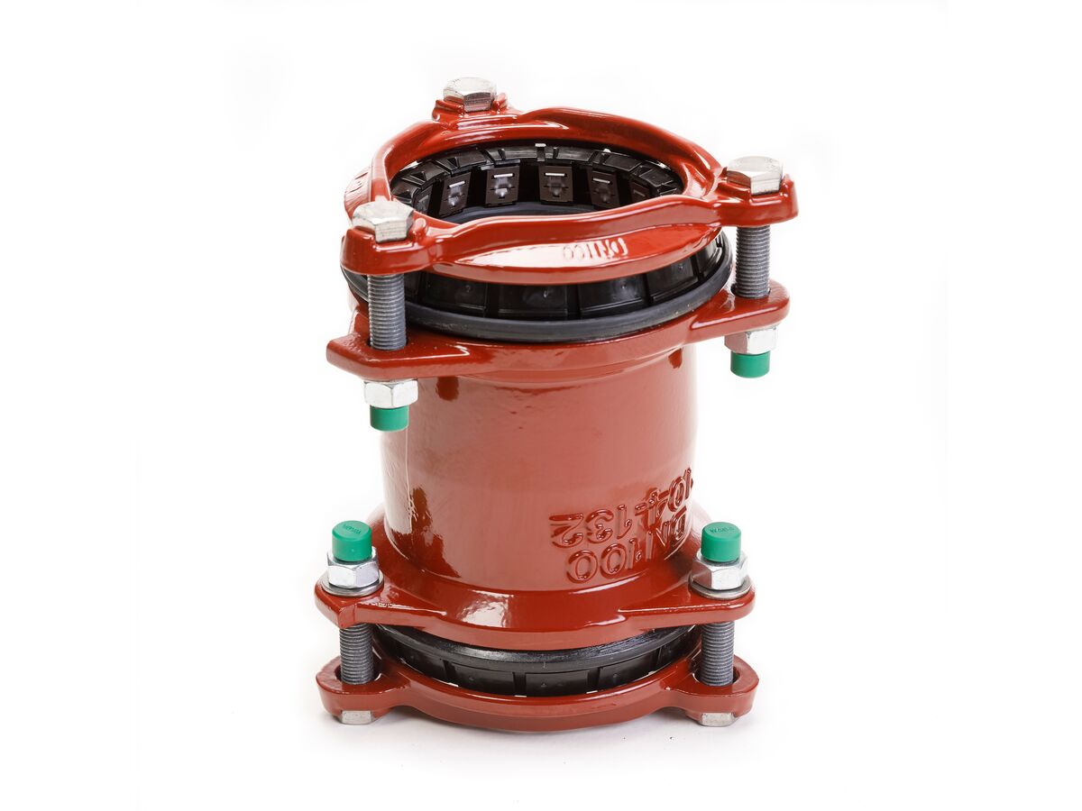 reece GF Waga MJ3007 Restraint Coupling 50mm Multijoint Suits Pipe OD Range 46-71mm NBR Gasket & 316 Stainless Steel Bolts