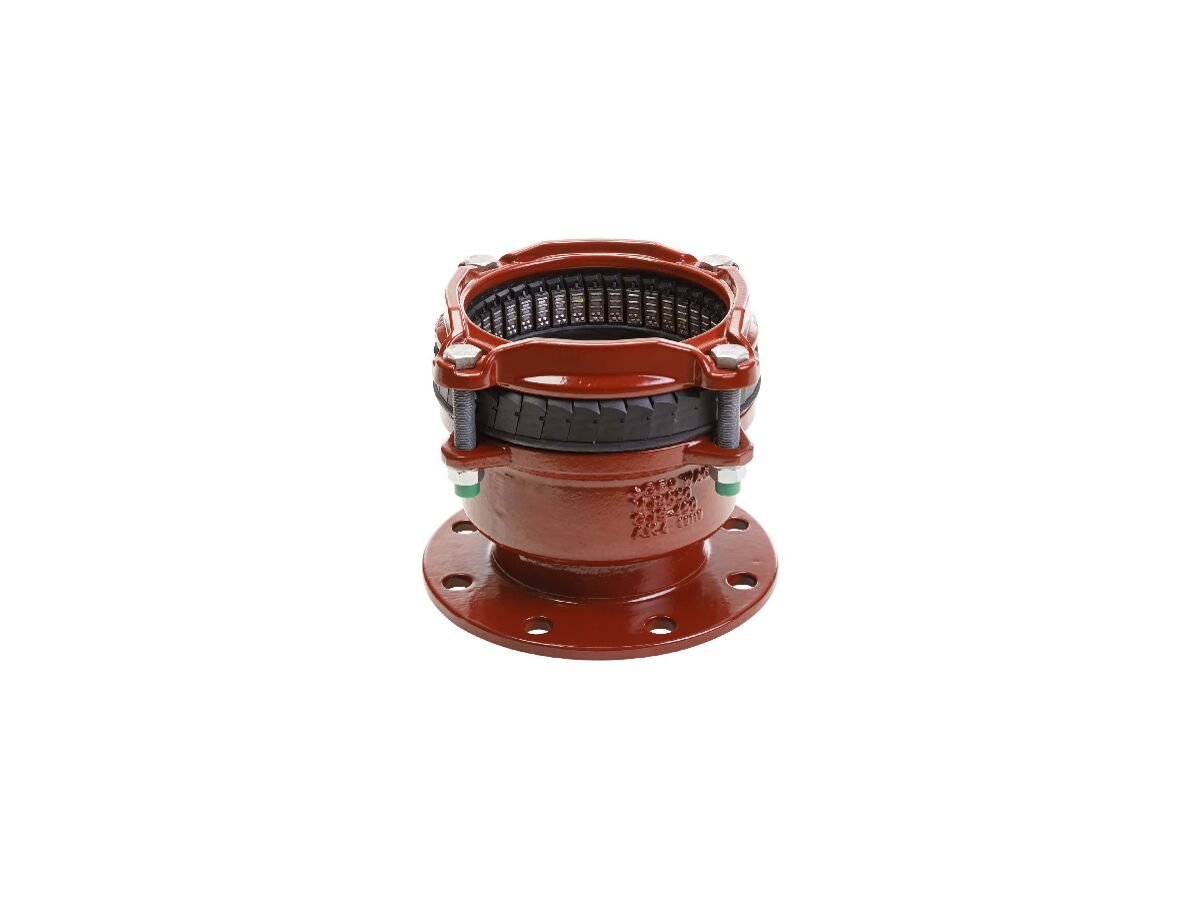 reece GF Waga MJ3057 Restraint Flange Adaptor Table D 150mm Multijoint x 150mm Flange Suit Pipe OD Range 154-192mm NBR Gasket & 316 Stainless Steel Bolts