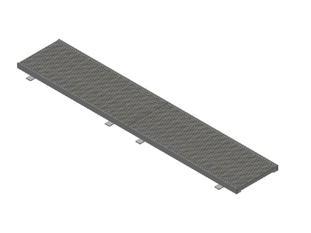 reece GMS Boltdown Heel Guard Trench Grate & Frame Class B Clear Opening 300mm x 2mtr