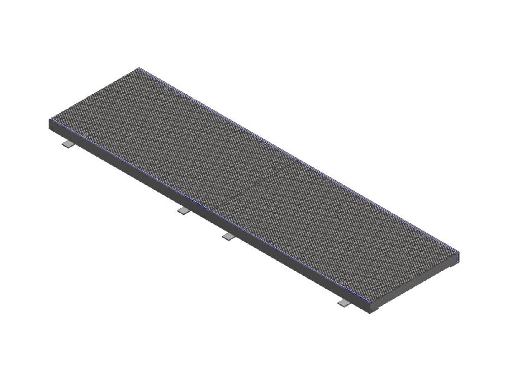 reece GMS Boltdown Heel Guard Trench Grate & Frame Class B Clear Opening 450mm x 2mtr
