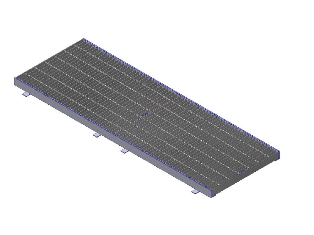 reece GMS Boltdown Trench Grate & Frame Class B Clear Opening 600mm x 2mtr
