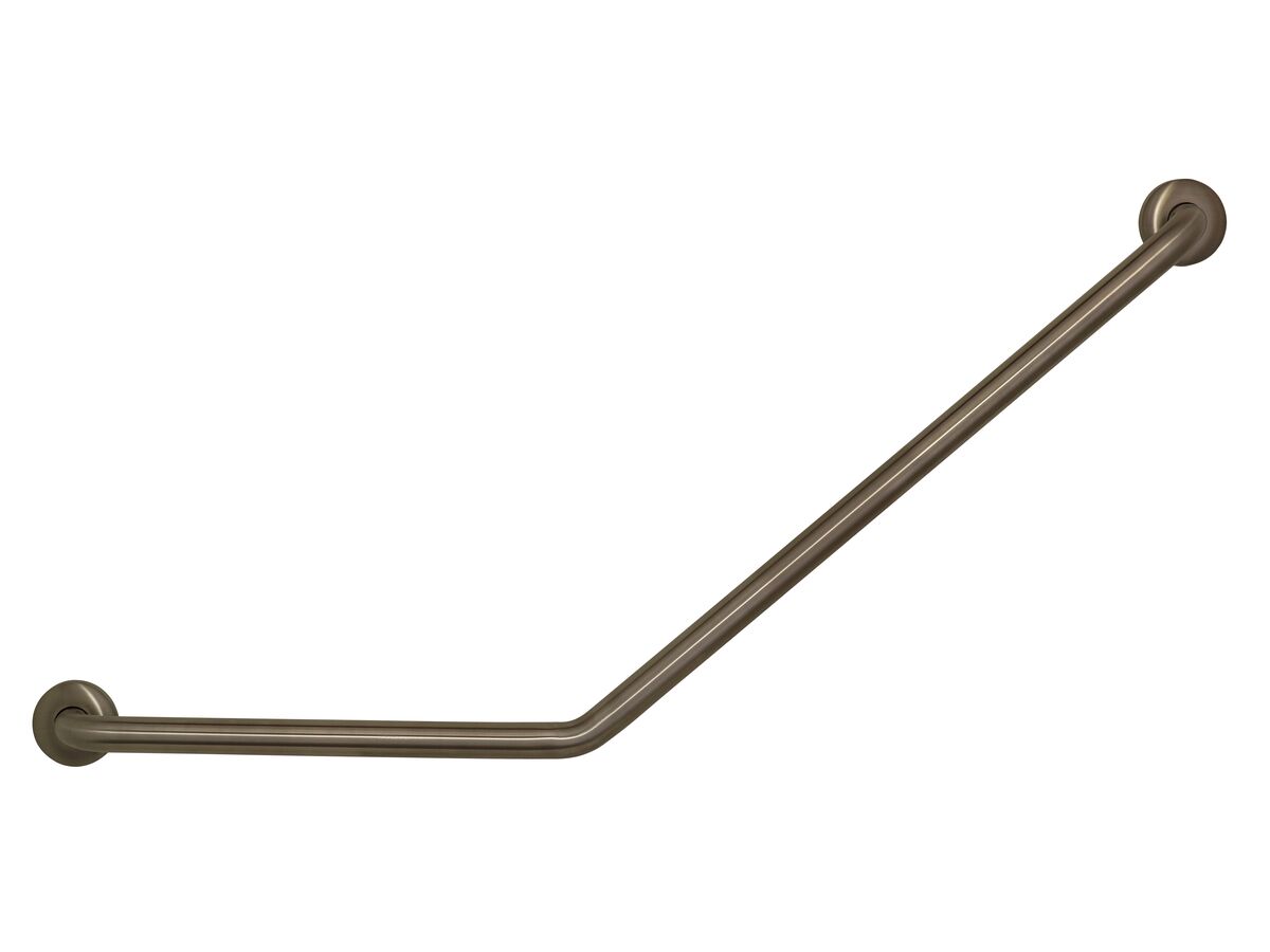 reece Grab Rail 40 Degree Angled 450mm x 700mm Left Hand Stainless Steel