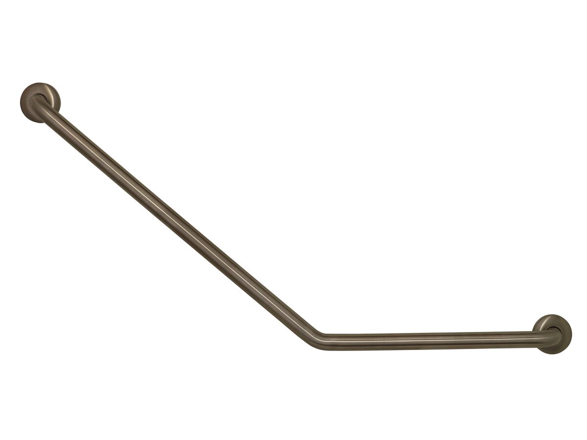 reece Grab Rail 40 Degree Angled 450mm x 700mm Right Hand Stainless Steel