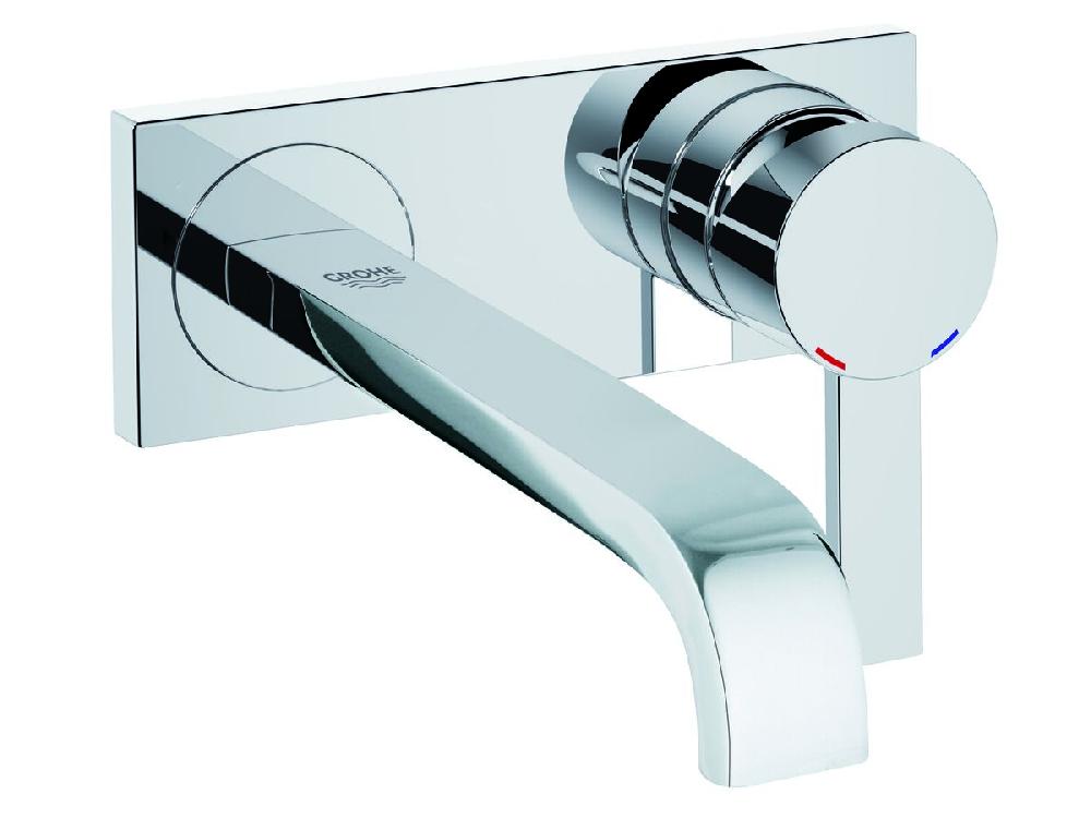 reece GROHE Allure Wall Bath Mixer Tap Set 220mm Chrome