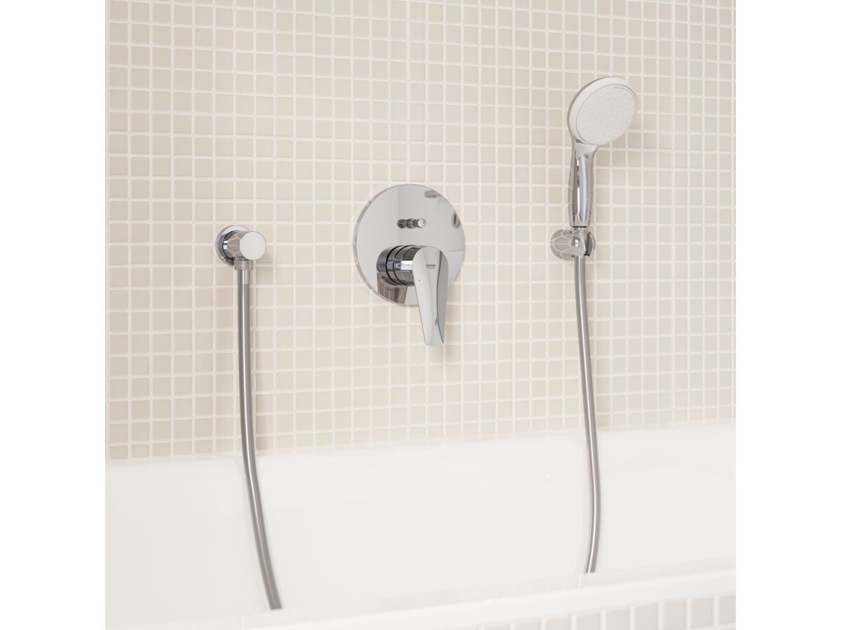 Reece GROHE Bauedge New Shower Mixer With Diverter Trimset Chrome