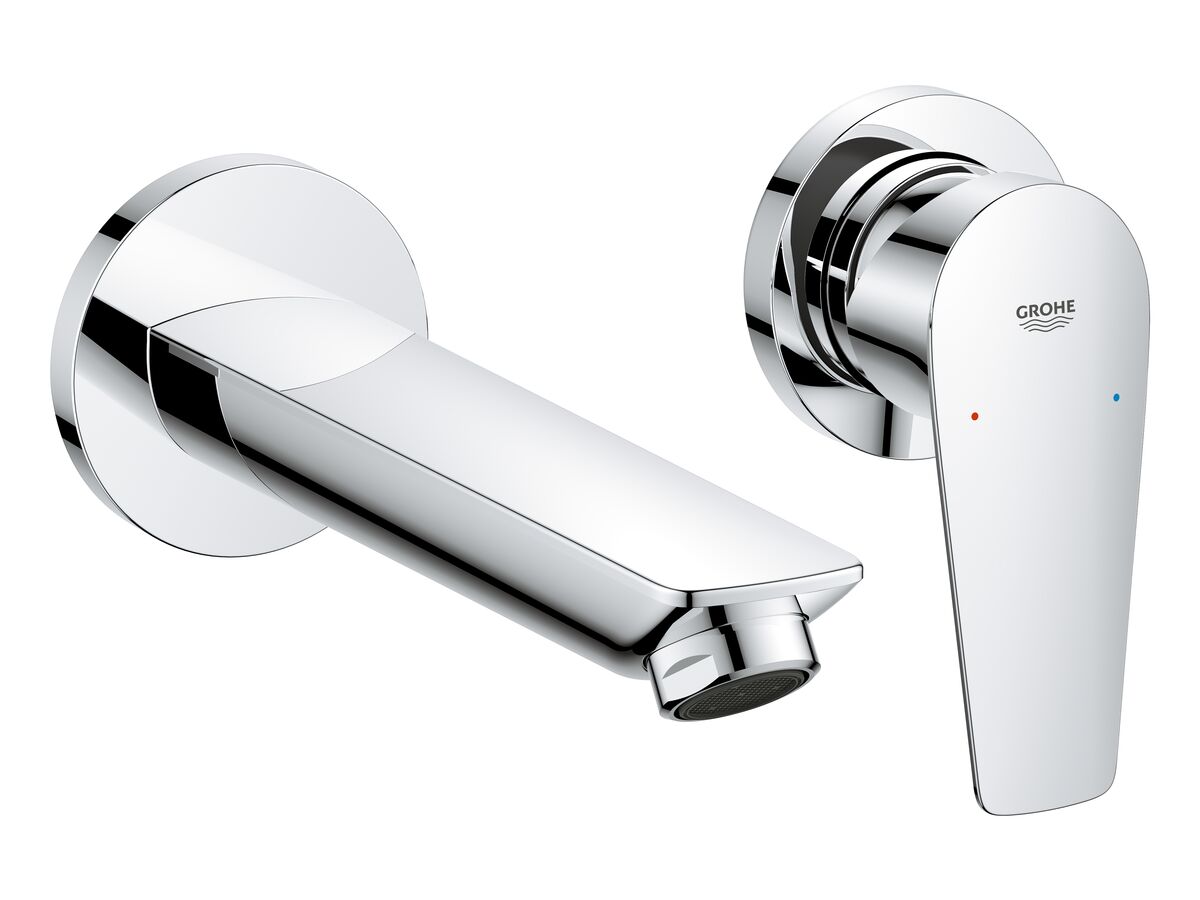 reece GROHE Bauedge New Wall Basin Mixer Kit Chrome (6 Star)