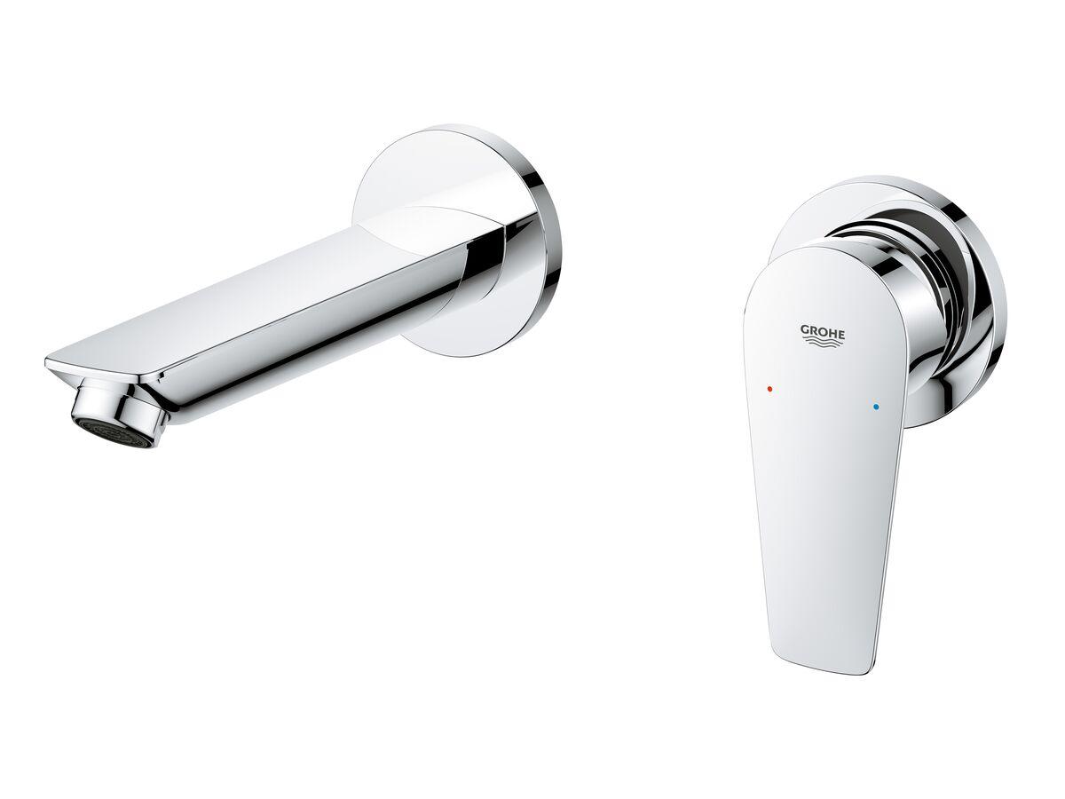 reece GROHE Bauedge New Wall Bath Mixer Trimset Chrome