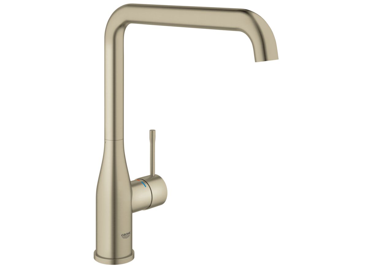 reece GROHE Essence New Gooseneck Sink Mixer Brushed Nickel (4 Star)