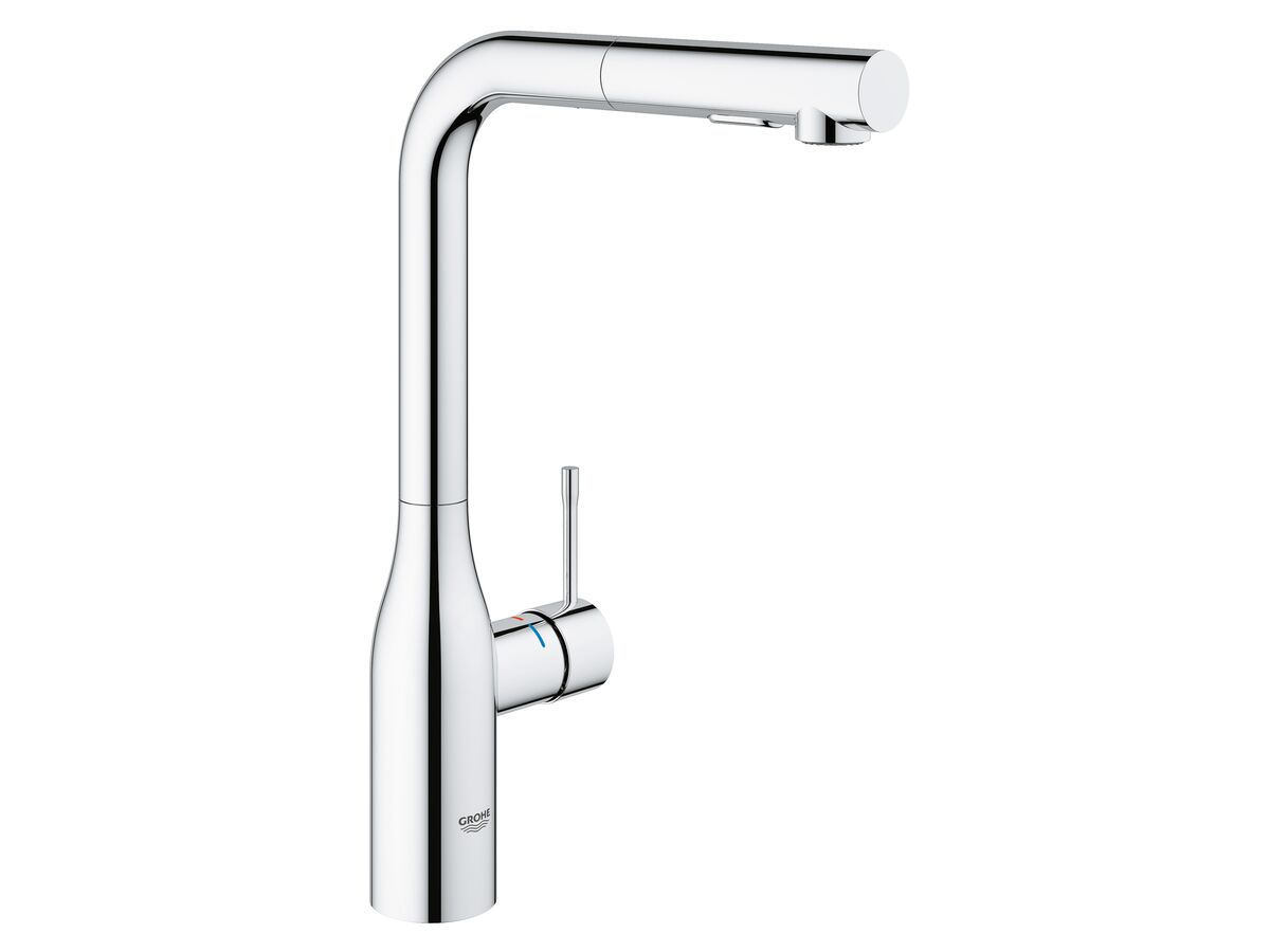 reece GROHE Essence New Pull Out Sink Mixer Tap with Dual Spray Chrome (6 Star)