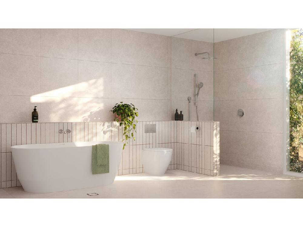Reece GROHE Essence New Wall Bath Mixer Tap Set 230mm Front Of Wall Trim Set Only Chrome