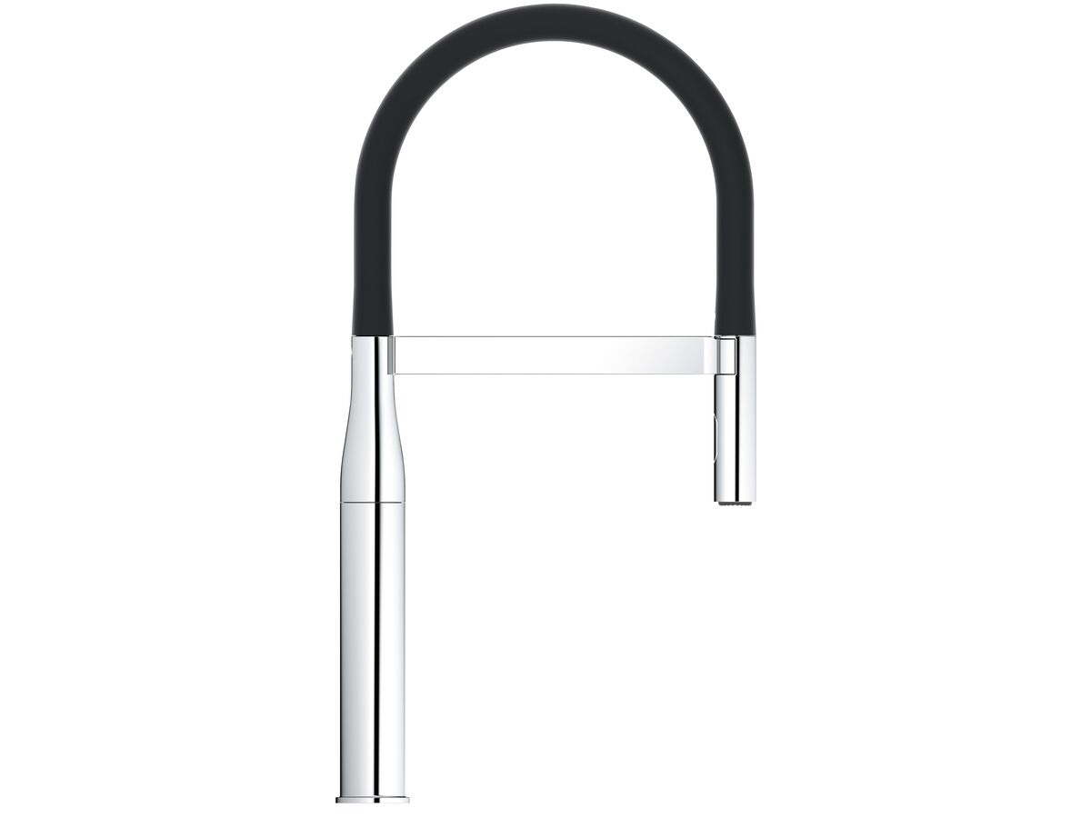 Reece GROHE Essence Professional Pull Down Sink Mixer Tap Chrome / Black (5 Star) Lead Free