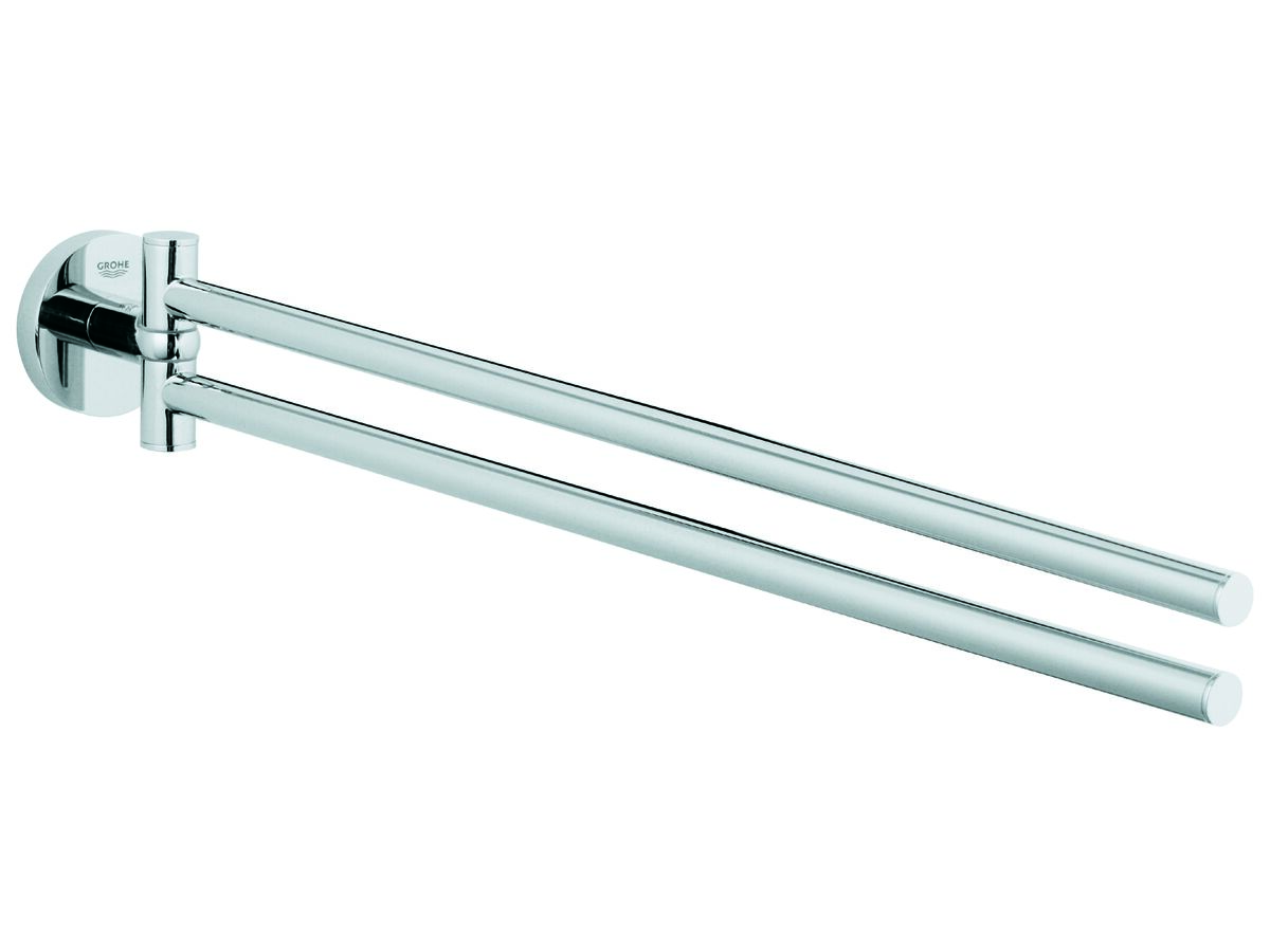 reece GROHE Essentials Accessories Adjustable Towel Rail Chrome