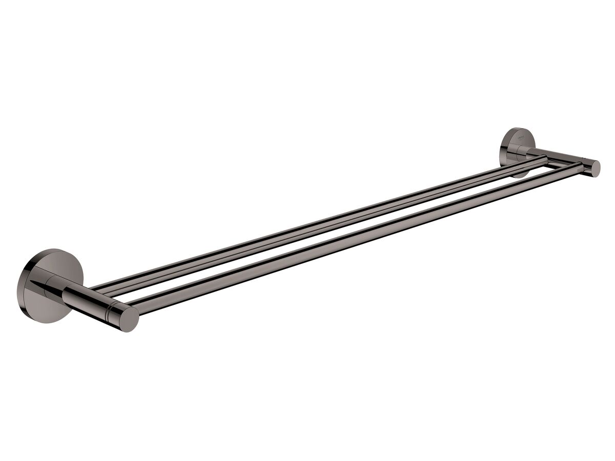 reece GROHE Essentials Accessories Double Towel Rail 600mm Hard Graphite