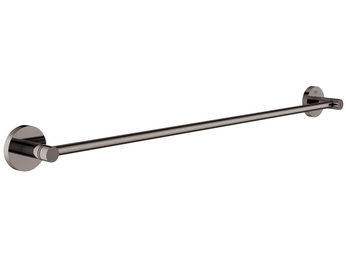 reece GROHE Essentials Accessories Single Towel Rail 600mm Hard Graphite