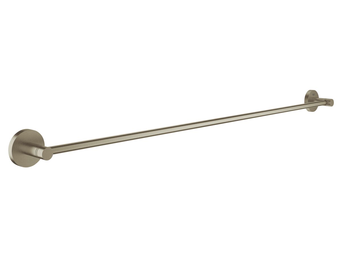 reece GROHE Essentials Accessories Single Towel Rail 800mm Brushed Nickel
