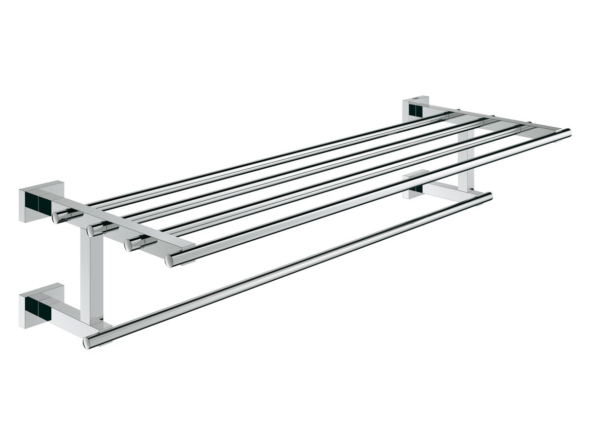 reece GROHE Essentials Cube Accessories Multi-Towel Rack 600mm Chrome