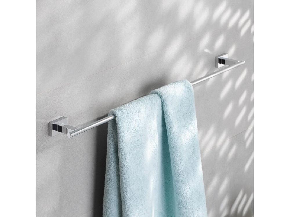Reece GROHE Essentials Cube Accessories Single Towel Holder 600mm
