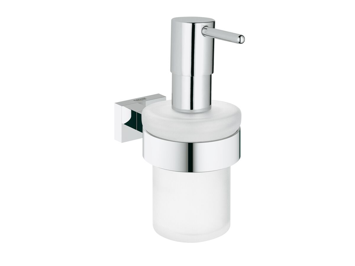 reece GROHE Essentials Cube Accessories Soap Dispenser and Holder