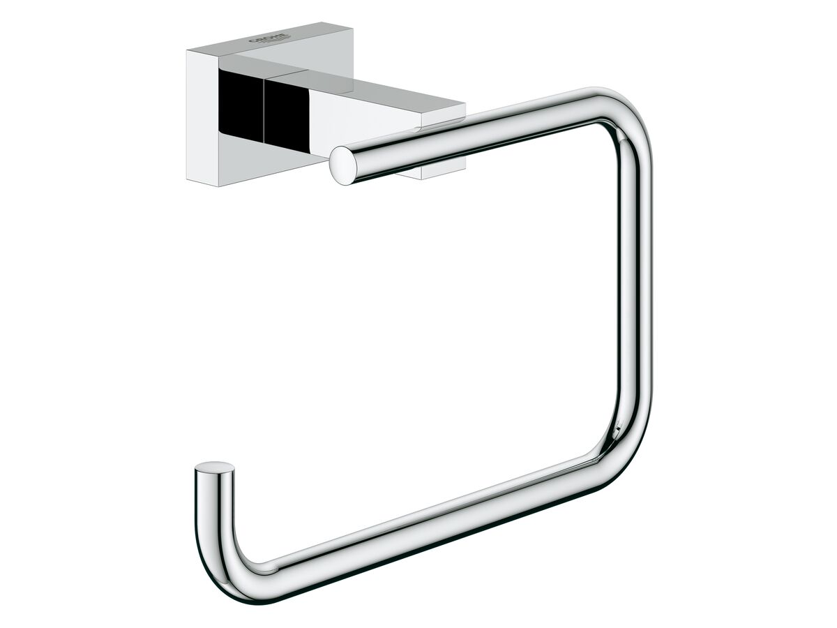 reece GROHE Essentials Cube Accessories Toilet Roll Holder Chrome