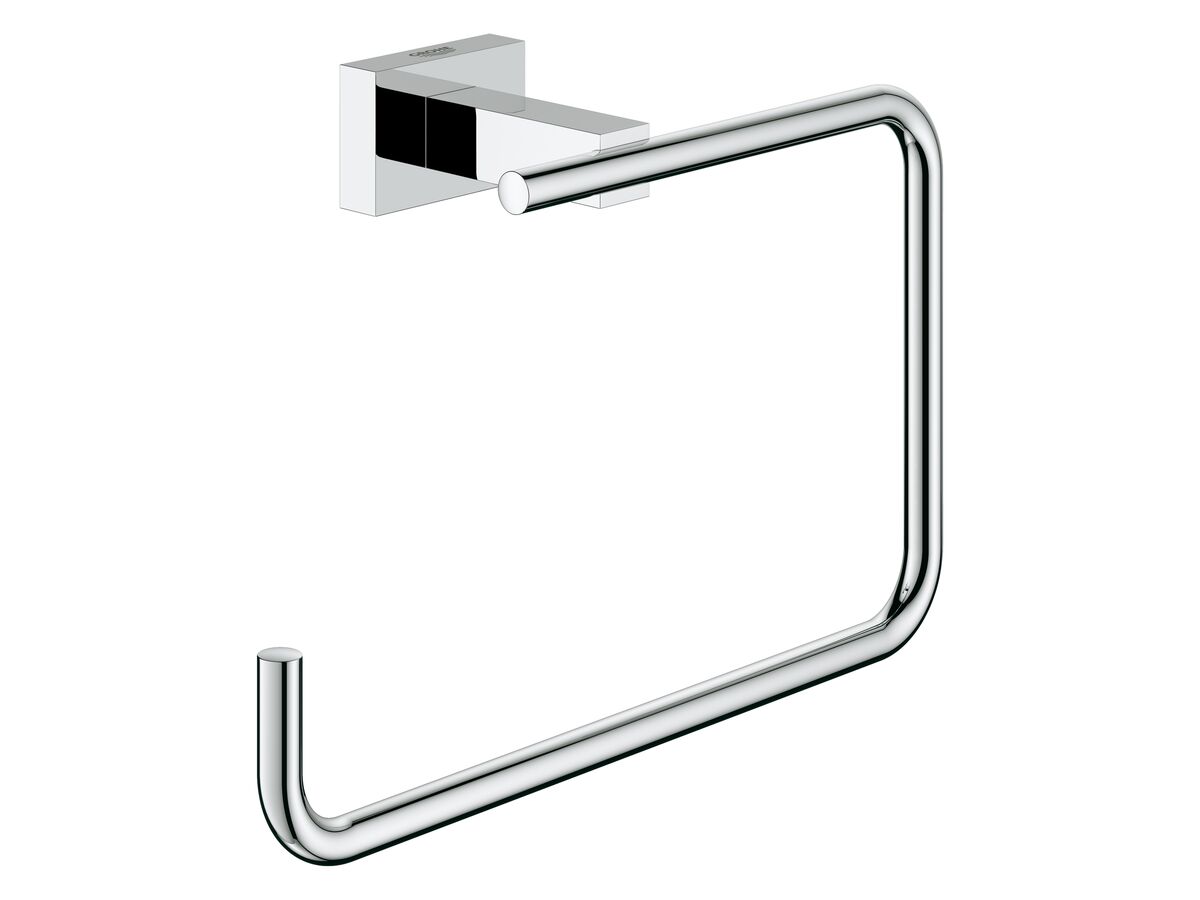 reece GROHE Essentials Cube Accessories Towel Ring Chrome