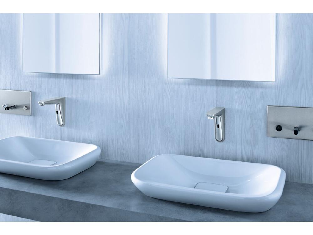 Reece GROHE Euroeco Cosmopolitan E Wall Mount Sensor Tap Chrome (6 Star)