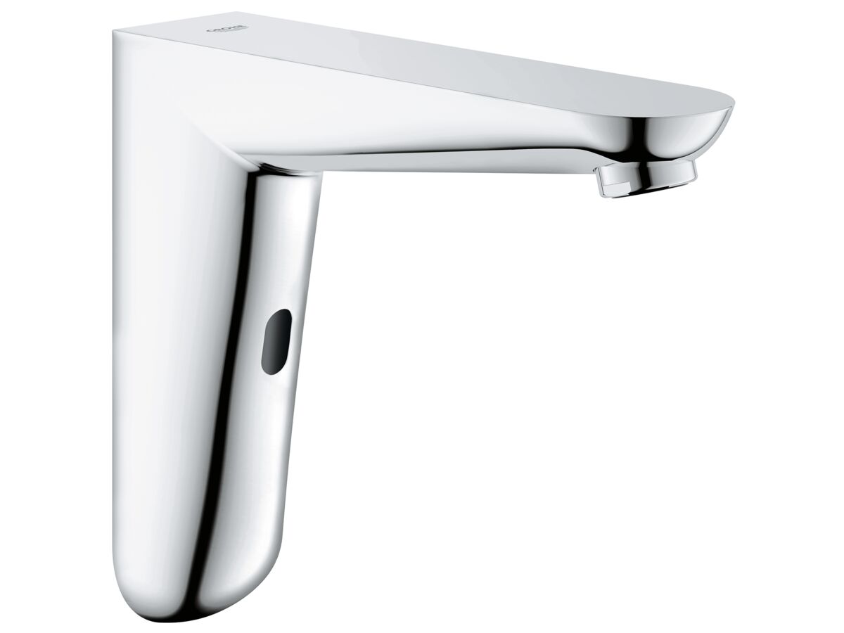 reece GROHE Euroeco Cosmopolitan E Wall Mount Sensor Tap Chrome (6 Star)