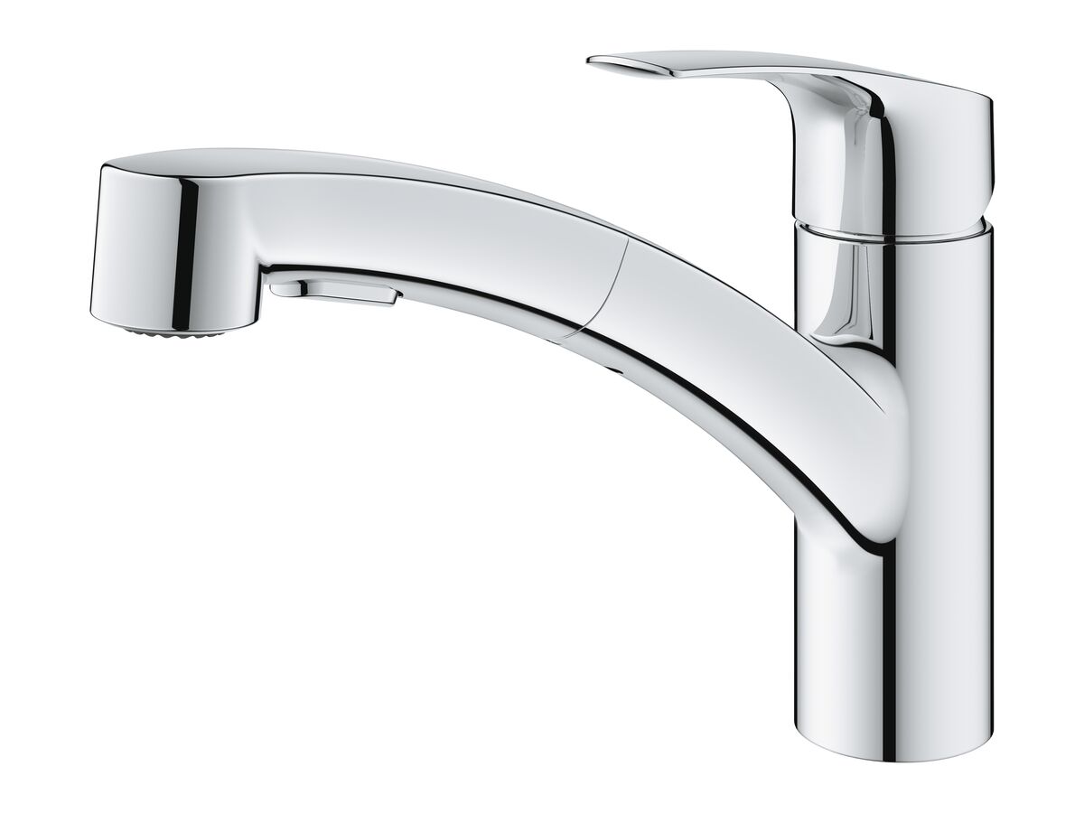 Reece GROHE Eurosmart New Pull Out Sink Mixer Chrome Plated (4 Star) Lead Free