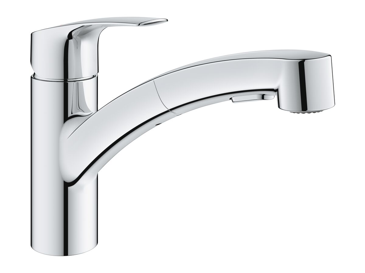 reece GROHE Eurosmart New Pull Out Sink Mixer Chrome Plated (4 Star) Lead Free