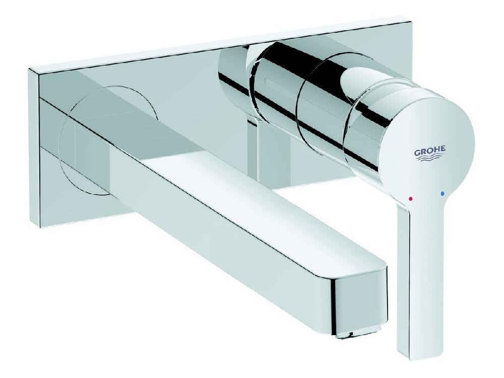 reece GROHE Lineare Wall Bath Mixer Tap Set 215mm Chrome