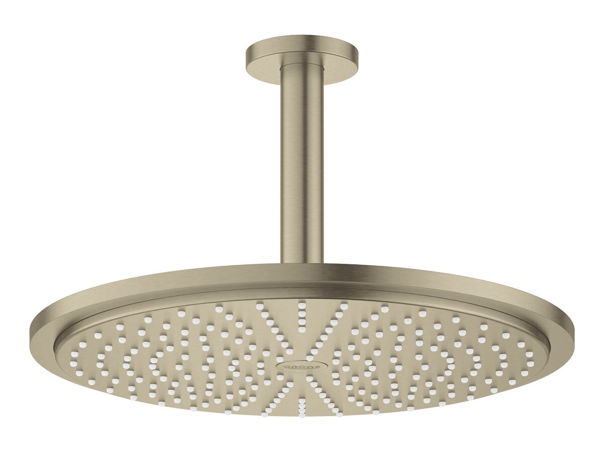 Reece GROHE Rainshower Cosmo Overhead Ceiling Shower 310mm Brushed Nickel (3 Star)