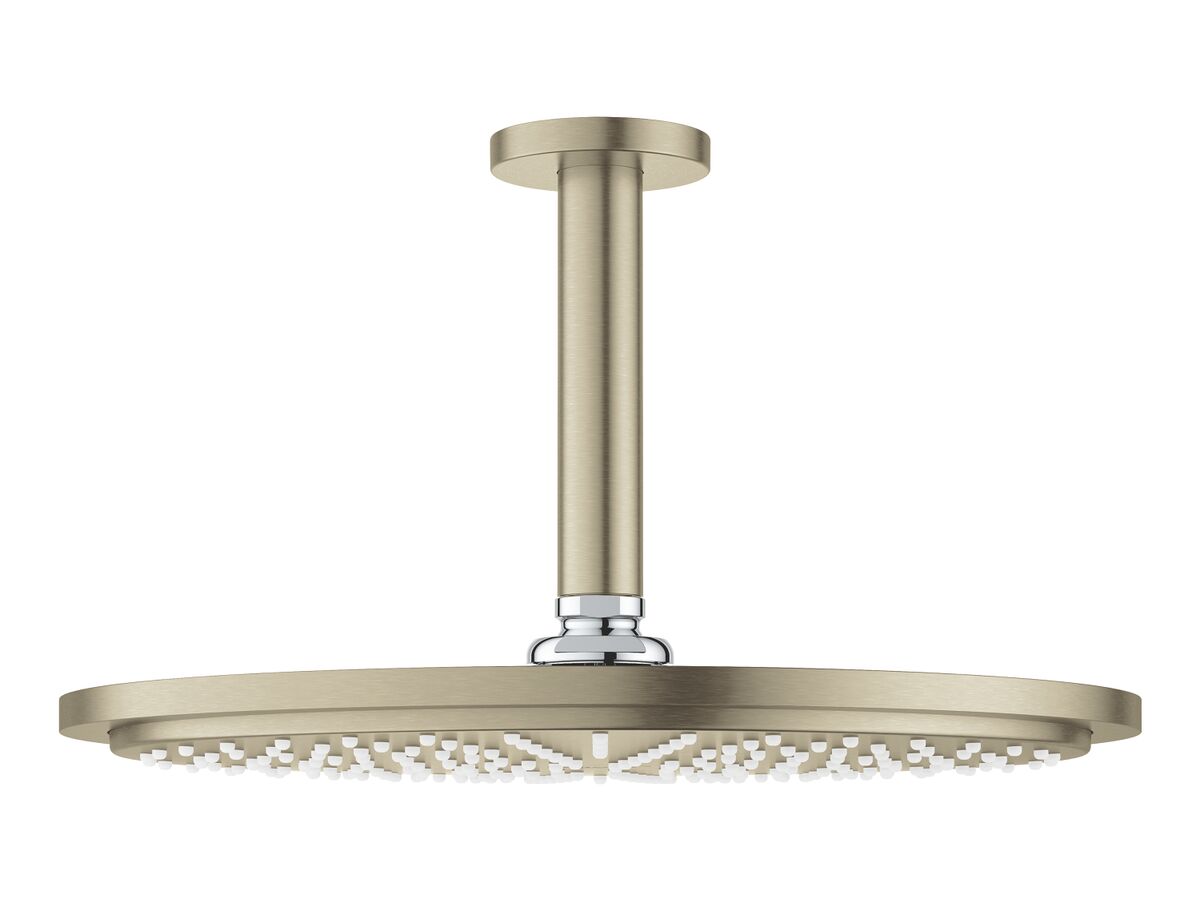 reece GROHE Rainshower Cosmo Overhead Ceiling Shower 310mm Brushed Nickel (3 Star)