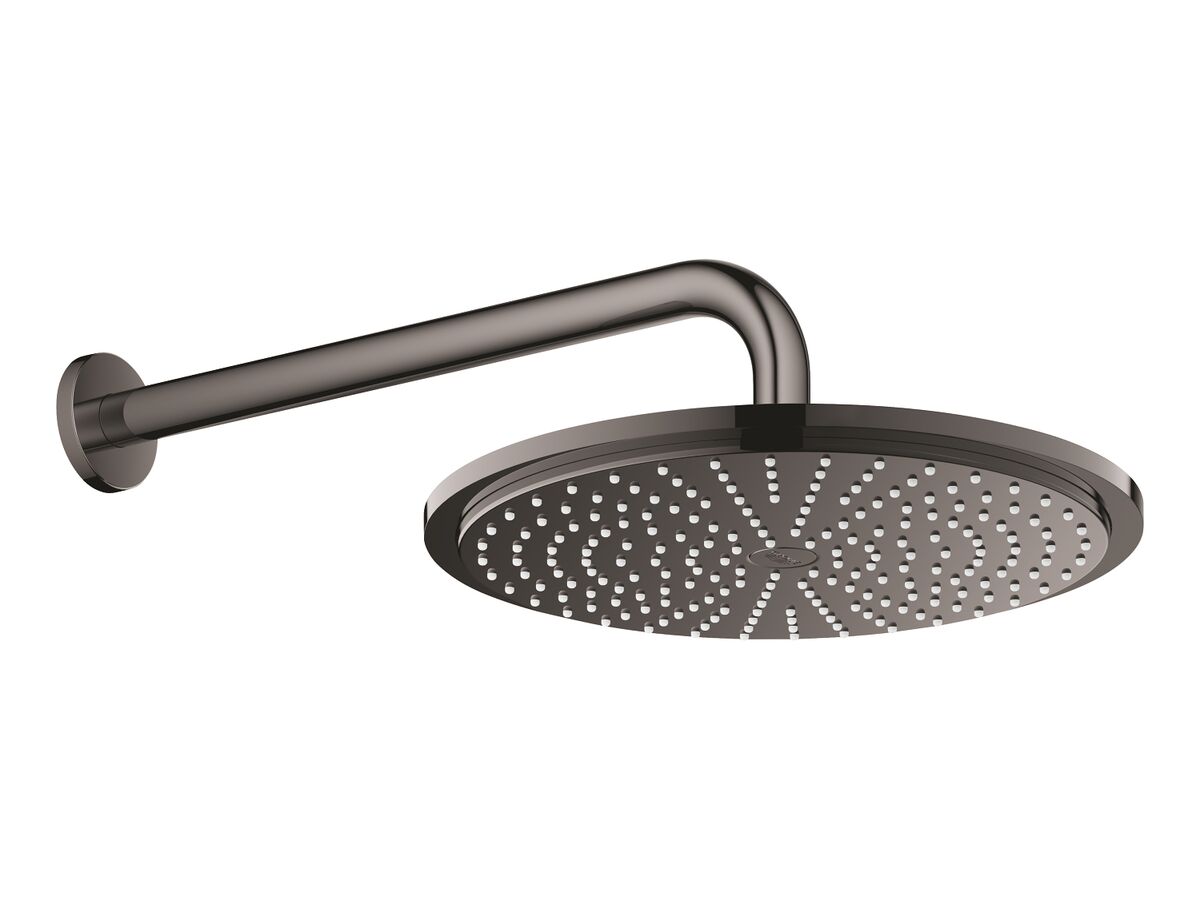 Reece GROHE Rainshower Cosmo Overhead Wall Shower 310mm Hard Graphite (3 Star)