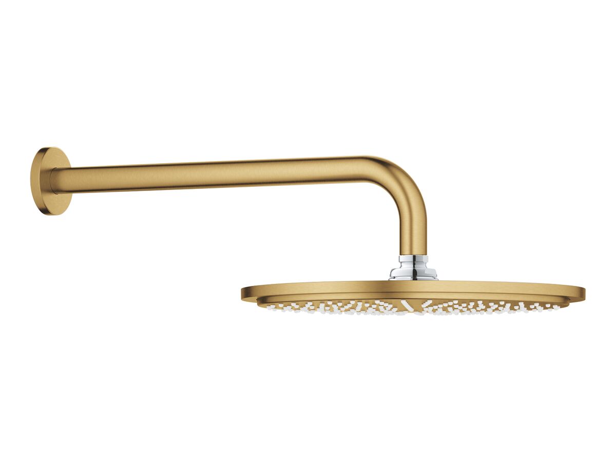 reece GROHE Rainshower Cosmo Overhead Wall Shower 310mm Brushed Cool Sunrise (3 Star)