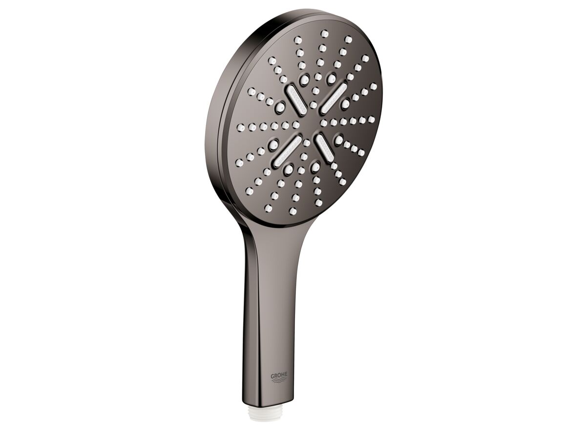 reece GROHE Rainshower SmartActive Round Handpiece Hard Graphite (3 Star)