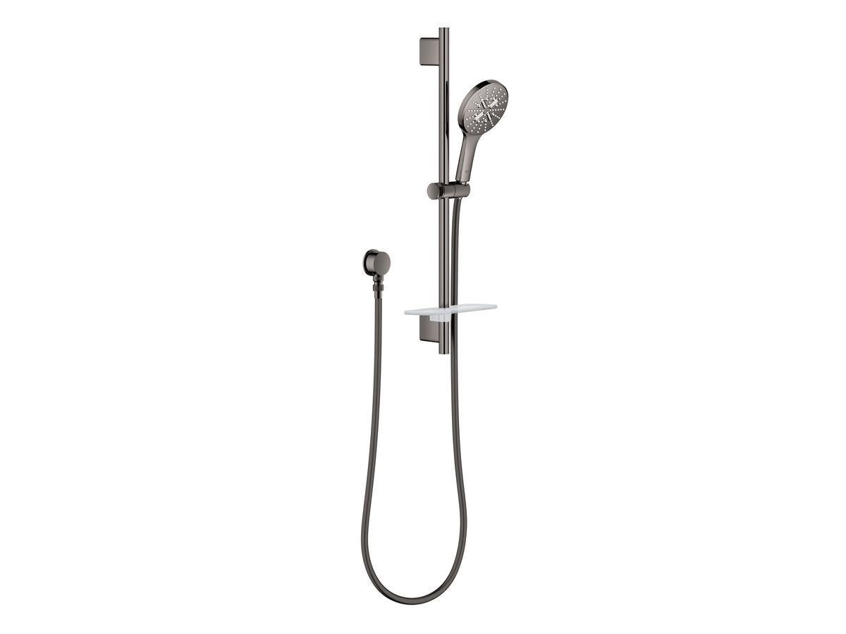 reece GROHE Rainshower SmartActive Single Rail Shower Round with Wall Water Inlet Hard Graphite (3 Star) reece GROHE Rainshower SmartActive Single Rail Shower Round with Wall Water Inlet Hard Graphite (3 Star)
