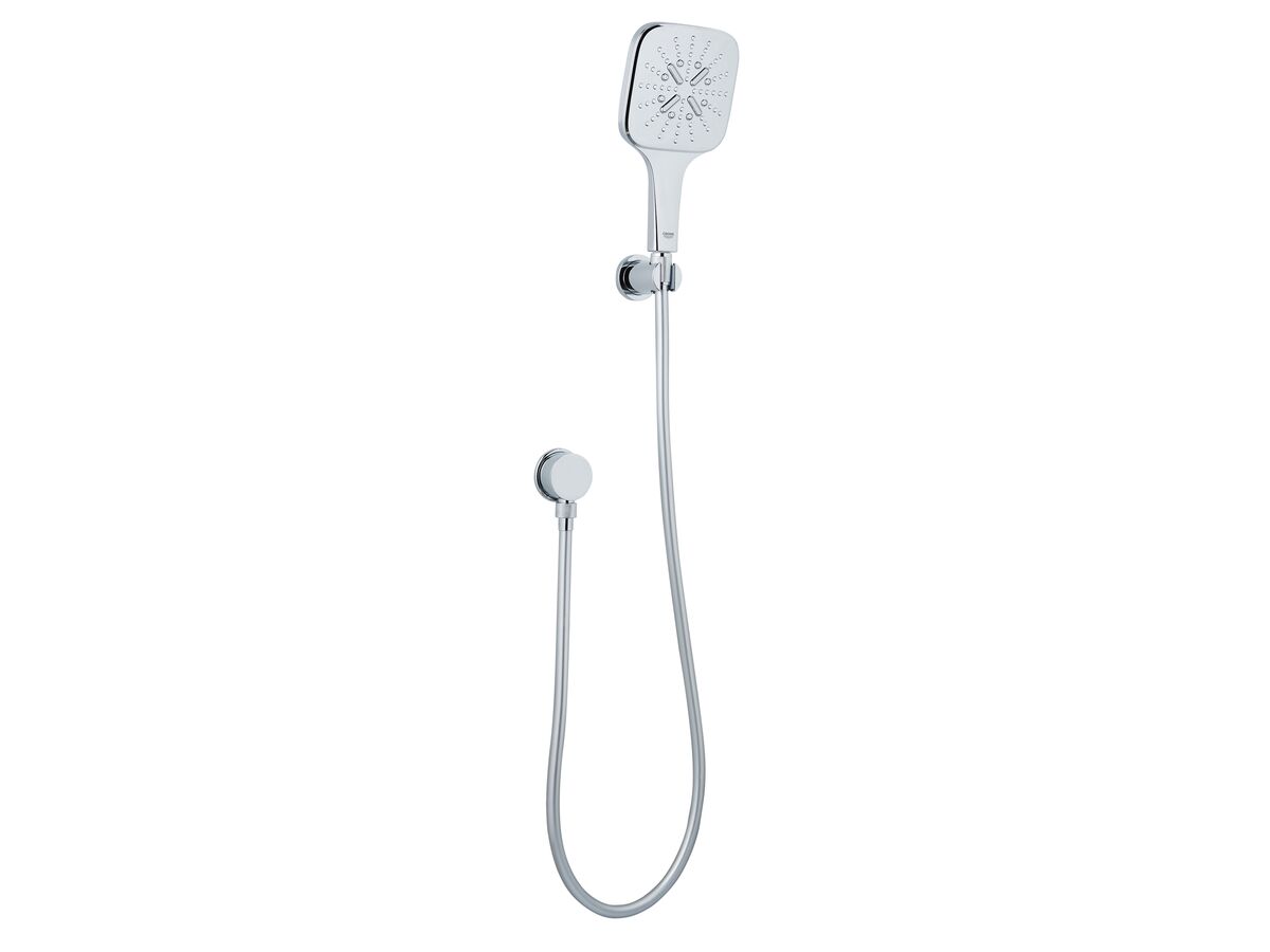 reece GROHE Rainshower SmartActive Square Handshower with Elbow Chrome (4 Star)