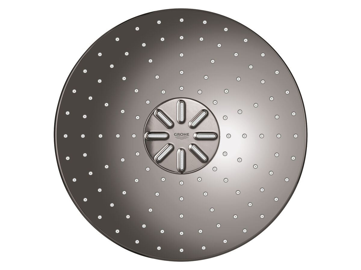 Reece GROHE RainShower SmartActive Wall Shower (less Inwall Body) Front Of Wall Trim Set Only Round Hard Graphite (3 Star)