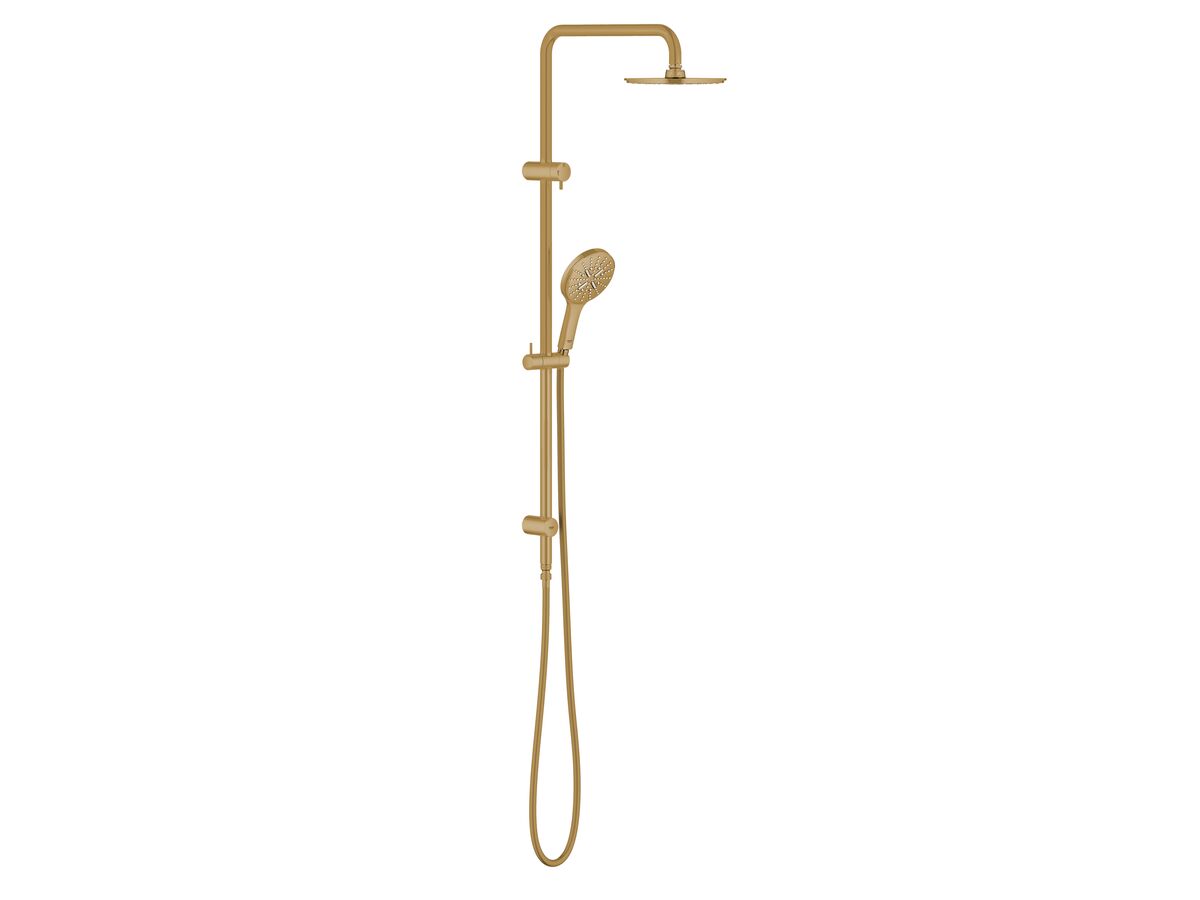 reece GROHE SmartActive Twin Rail Shower Round Brushed Cool Sunrise (3 Star)