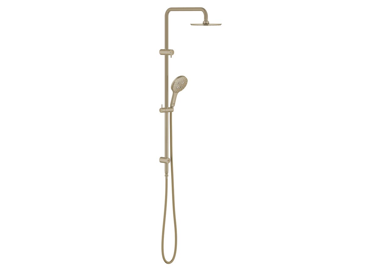 reece GROHE SmartActive Twin Rail Shower Round Brushed Nickel (3 Star)