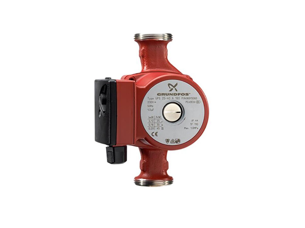 reece Grundfos UPS 20-60 N 1Ph Three Speed Stainless Steel Hot Water Circulator Pump