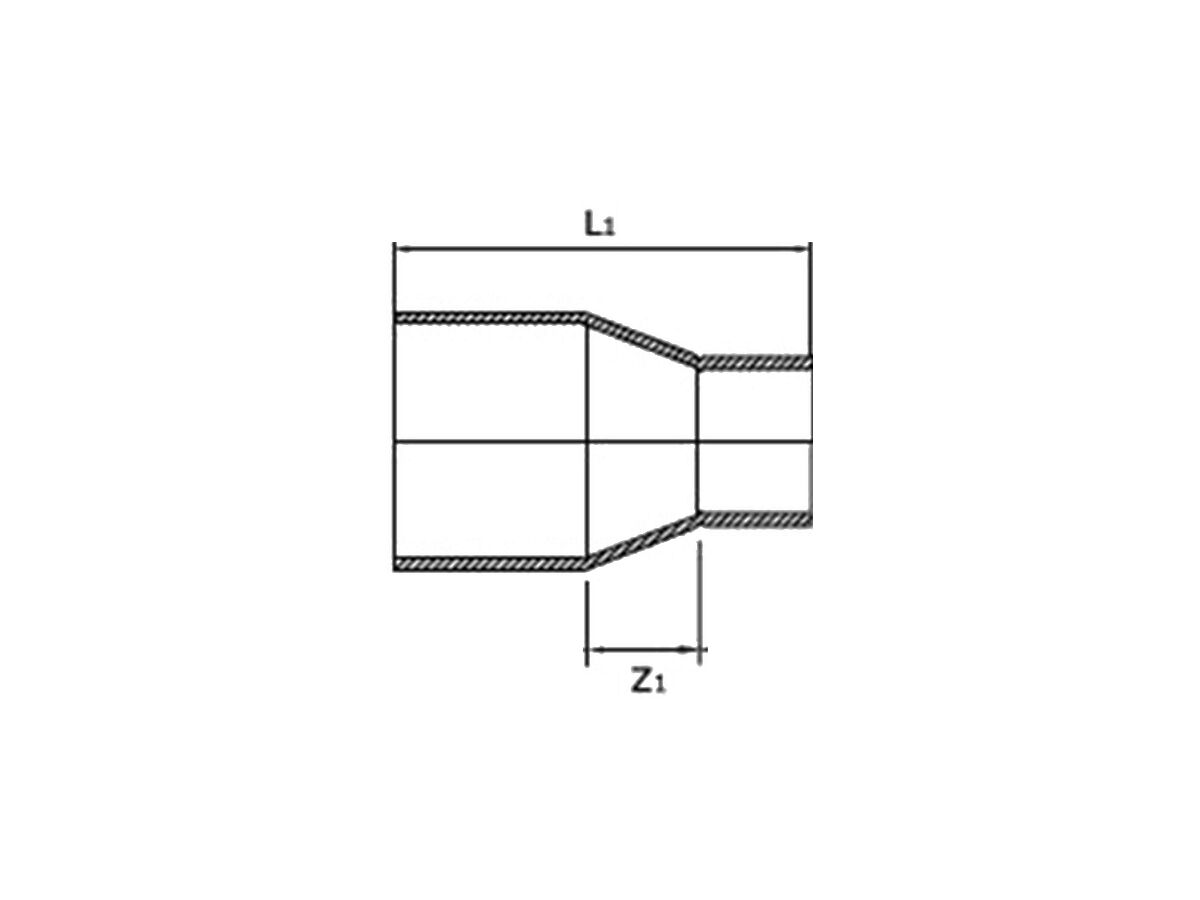 Reece Henry K65 Copper Coupling (Male To Female) 1 1/8" X 7/8"