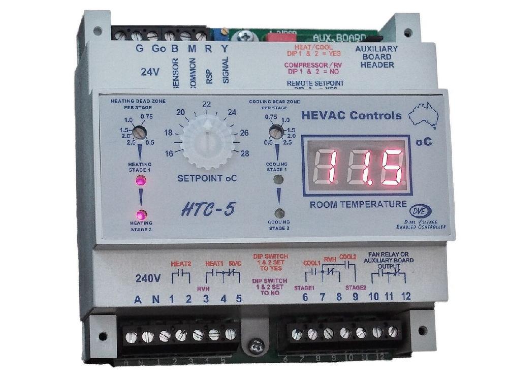 reece Hevac Thermostat 2 H/C HE-HTC-5 With Digital Display