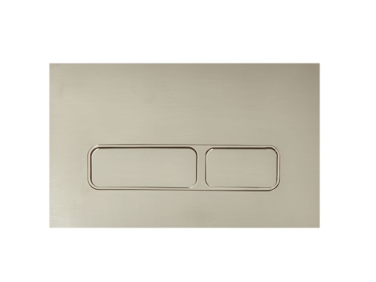 reece Hideaway+ Rectangle Button/Plate Inwall ABS Brushed Nickel
