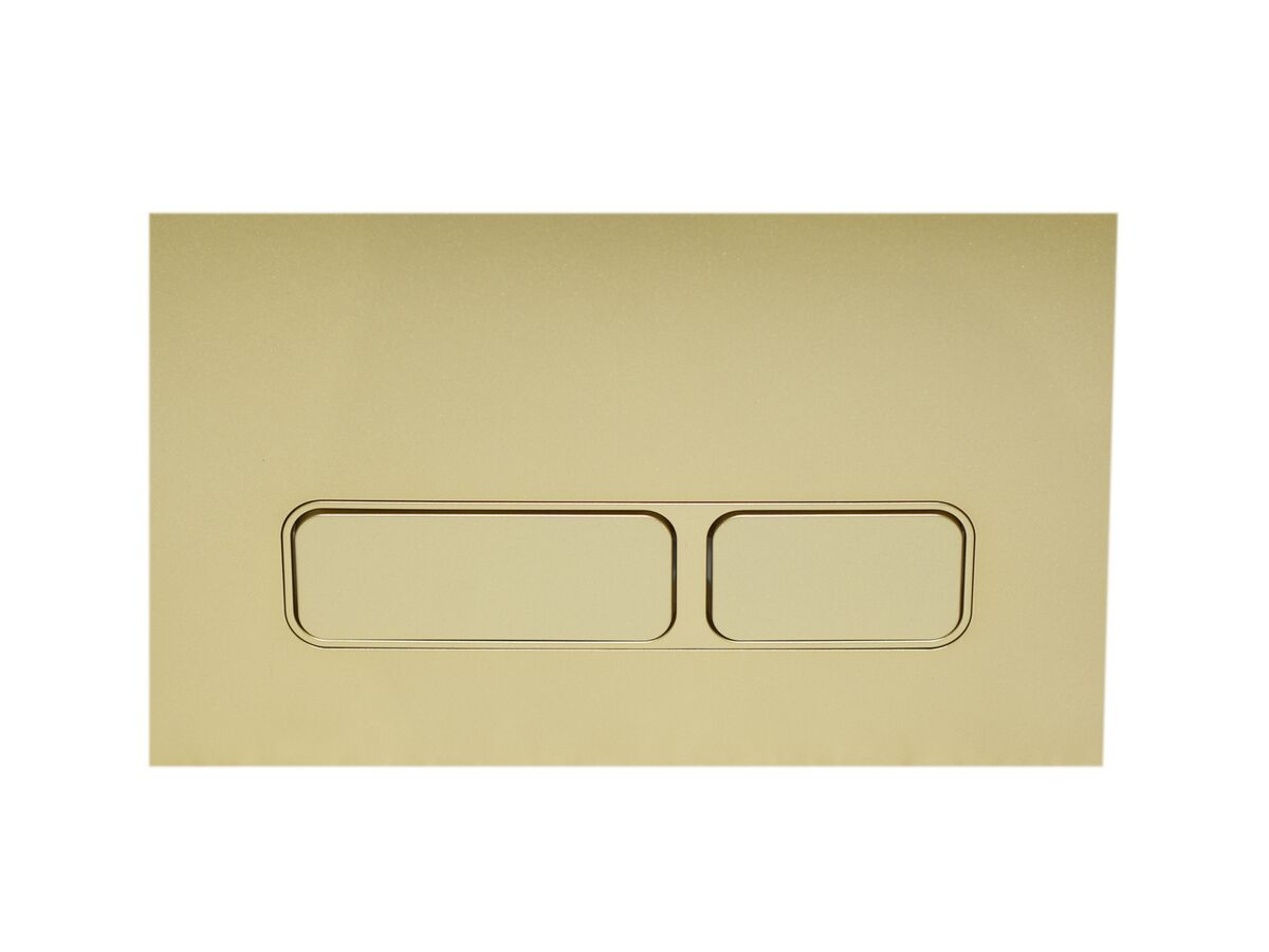 reece Hideaway+ Rectangle Button/Plate Inwall ABS Brushed Brass reece Hideaway+ Rectangle Button/Plate Inwall ABS Brushed Brass