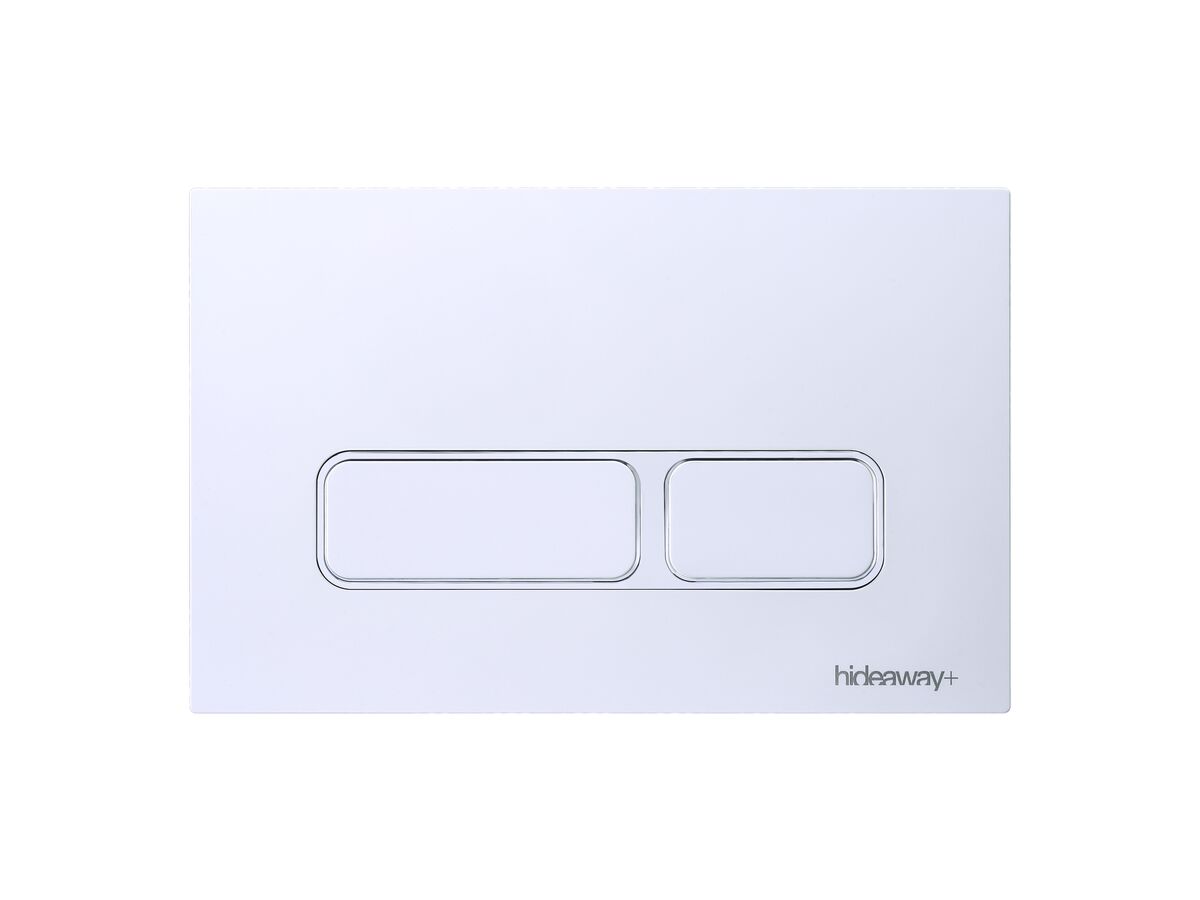 reece Hideaway+ Rectangle Button/Plate Inwall ABS Gloss White
