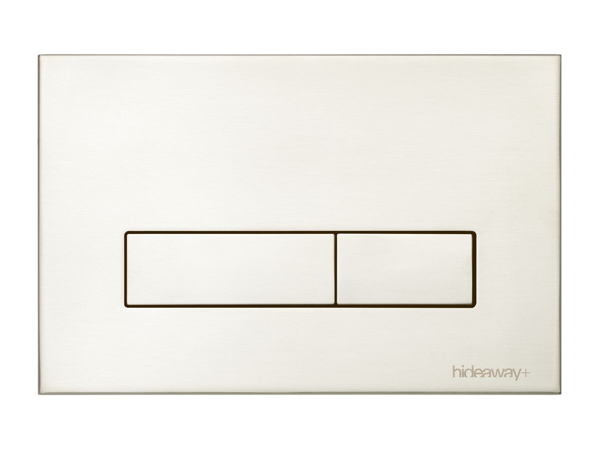 reece Hideaway+ Rectangle Button/Plate Inwall Metal Brushed Nickel reece Hideaway+ Rectangle Button/Plate Inwall Metal Brushed Nickel